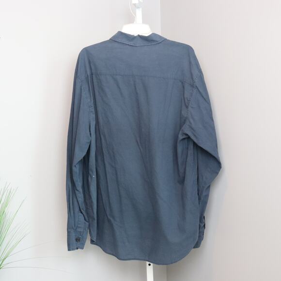 Vintage CP Shades “THE SHIRT” XL Blue Button Down Long Sleeve Cotton - Picture 2 of 8